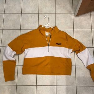 vans quarter-zip sweatshirt